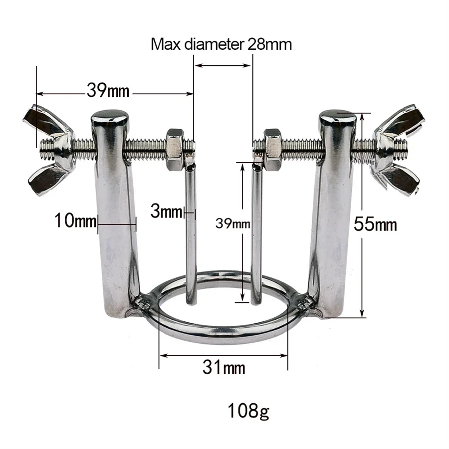 Dilatador Uretral Ajustável em Aço Inox com Anel de Glande, Urethral Stretcher - Imagem 5