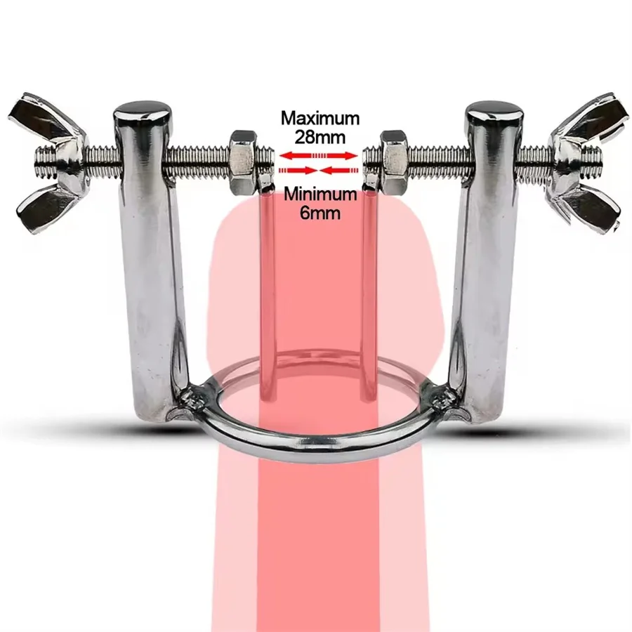 Dilatador Uretral Ajustável em Aço Inox com Anel de Glande, Urethral Stretcher - Imagem 3