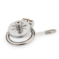 Gaiola de Castidade Super Mini com Tubo Uretral em Aço Inox, Chastity Cage Masculina
