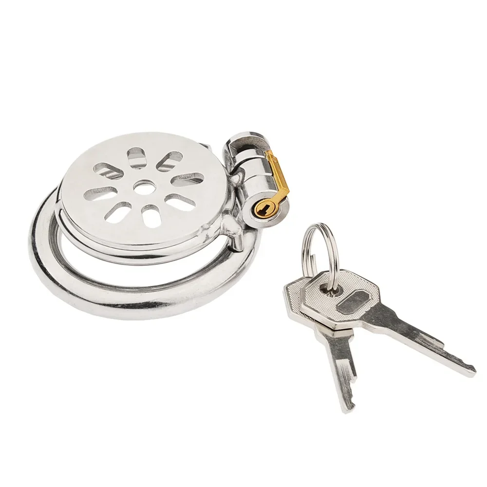 Gaiola de Castidade Super Mini com Tubo Uretral em Aço Inox, Chastity Cage Masculina - Imagem 4