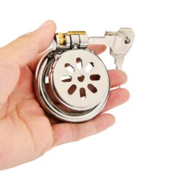 Alternative view of Gaiola de Castidade Super Mini com Tubo Uretral em Aço Inox, Chastity Cage Masculina