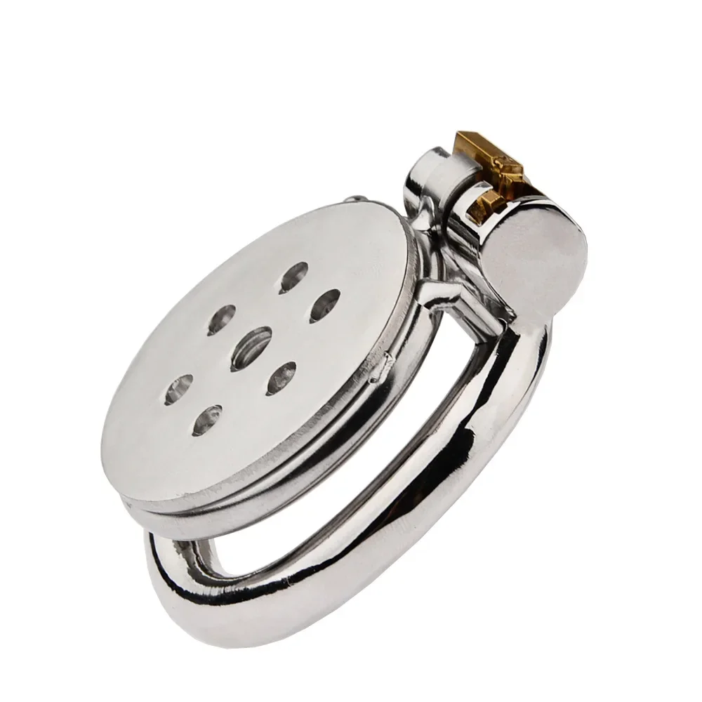 Gaiola de Castidade Super Mini em Aço Inox, Chastity Cage Masculina com Cadeado - Imagem 2