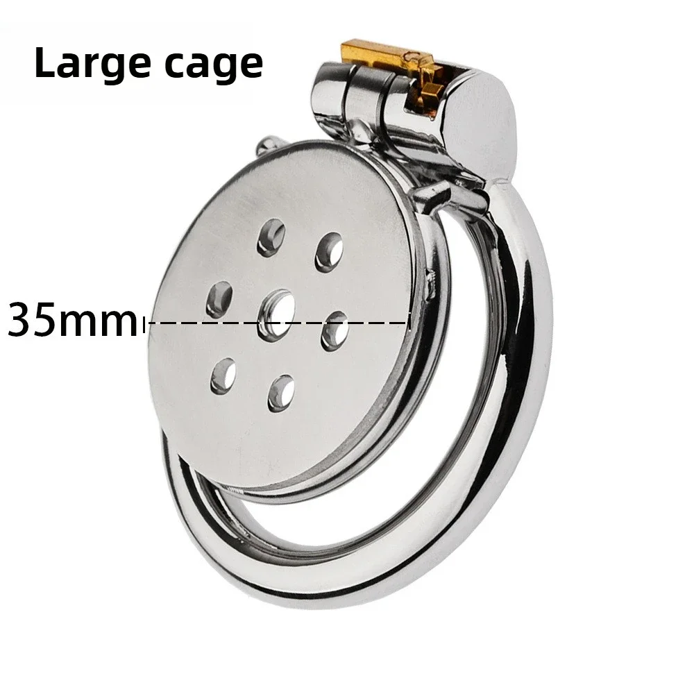 Gaiola de Castidade Super Mini em Aço Inox, Chastity Cage Masculina com Cadeado - Imagem 6