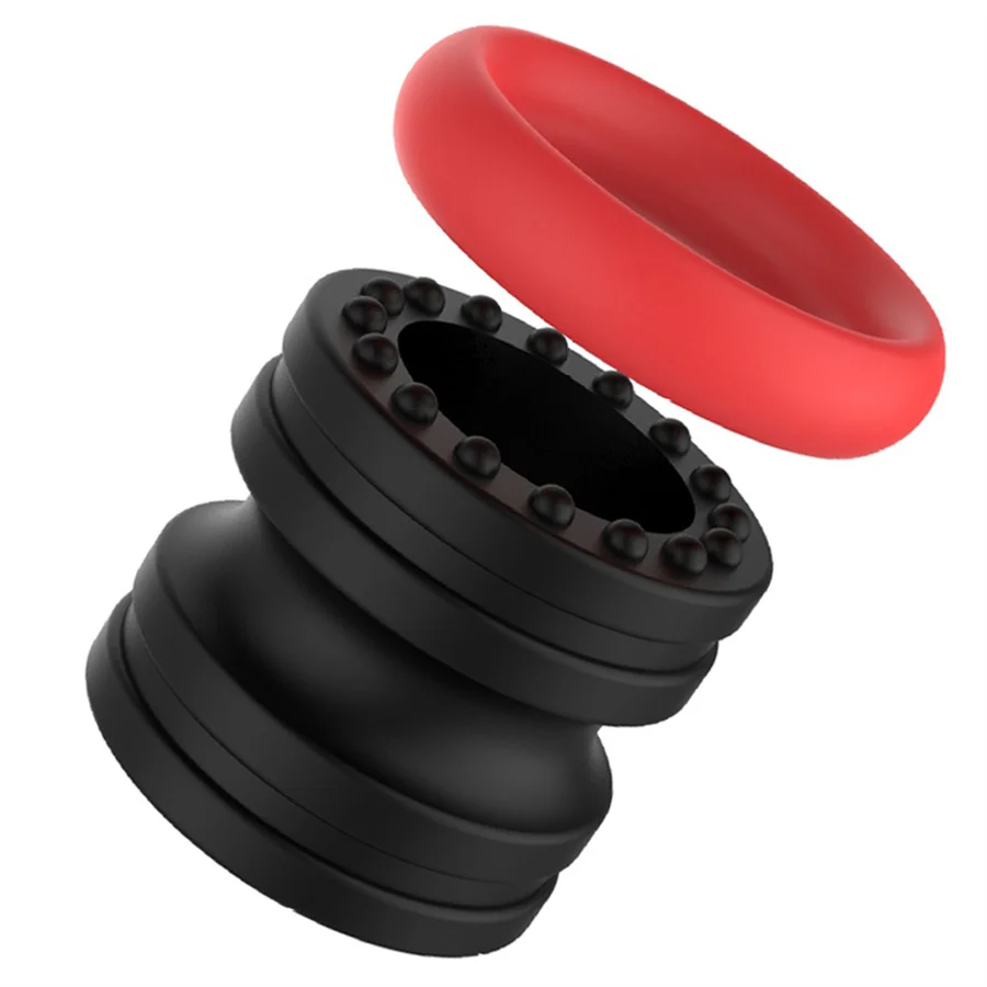 Anel Peniano e Escrotal de Silicone Removível, Lock Ring que Retarda a Ejaculação - Imagem 3