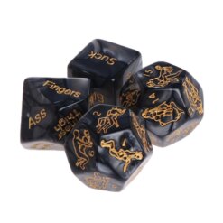 Jogo de Dados Eróticos para Casal Sex Dice com Posições e Preliminares (4 Dados)