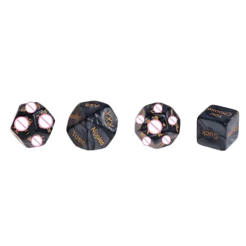 Conjunto de 4 dados eroticos para casal