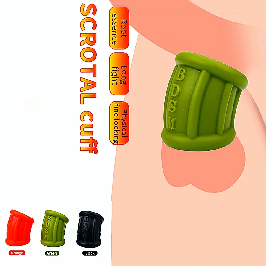 Anel Escrotal de Silicone Ball Stretcher BDSM que Retarda a Ejaculação