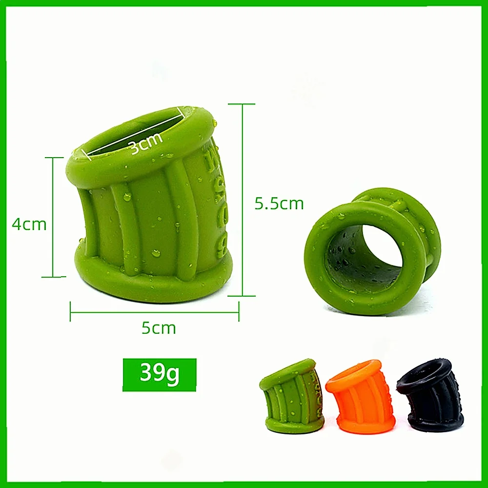 Anel Escrotal de Silicone Ball Stretcher BDSM que Retarda a Ejaculação - Imagem 4