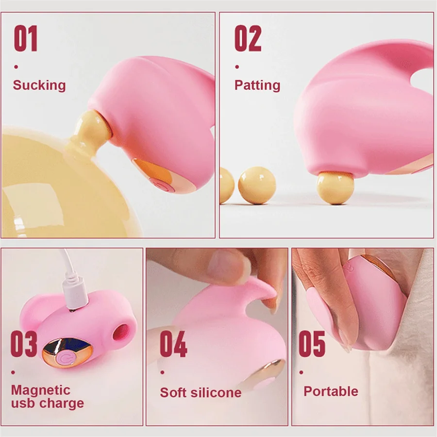 Finger Pleasure Sucker or Vibrator - Vibrador ou Sugador de Dedo - Imagem 4