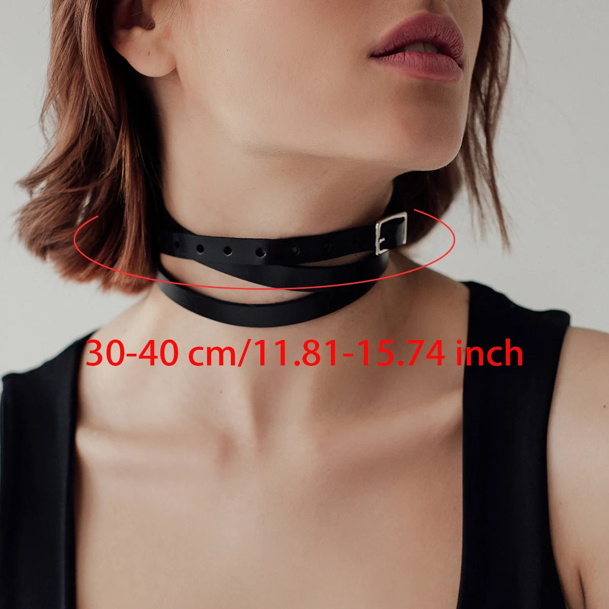 Choker Gothic Leather Collar - Gargantilha BDSM de Luxo - Imagem 5