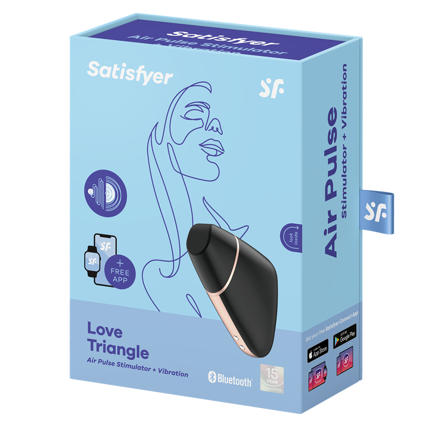Satisfyer Love Triangle, Sugador de Clitóris com Air Pulse e App - Imagem 5