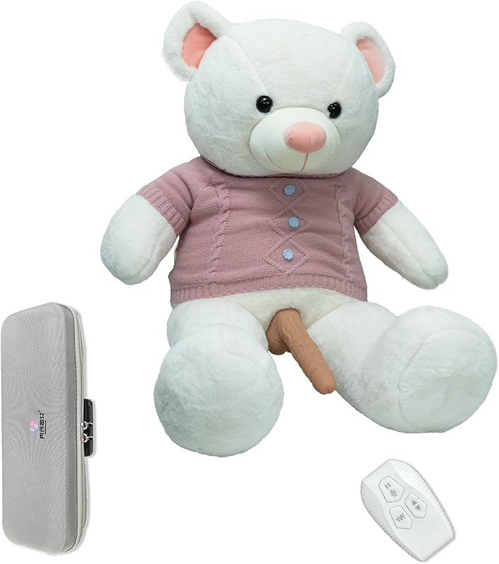 Ursinho de Pelúcia Erótico com Vibrador Telescópico, Aquecimento e Controle Remoto - Imagem 4