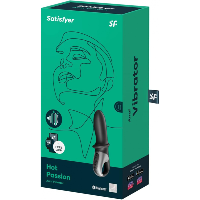 Satisfyer Hot Passion, Vibrador Anal de Próstata com Aquecimento e App - Imagem 5