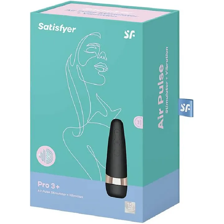 Satisfyer Pro 3, Sugador de Clítoris com Air Pulse e Vibração 2 em 1 - Imagem 4