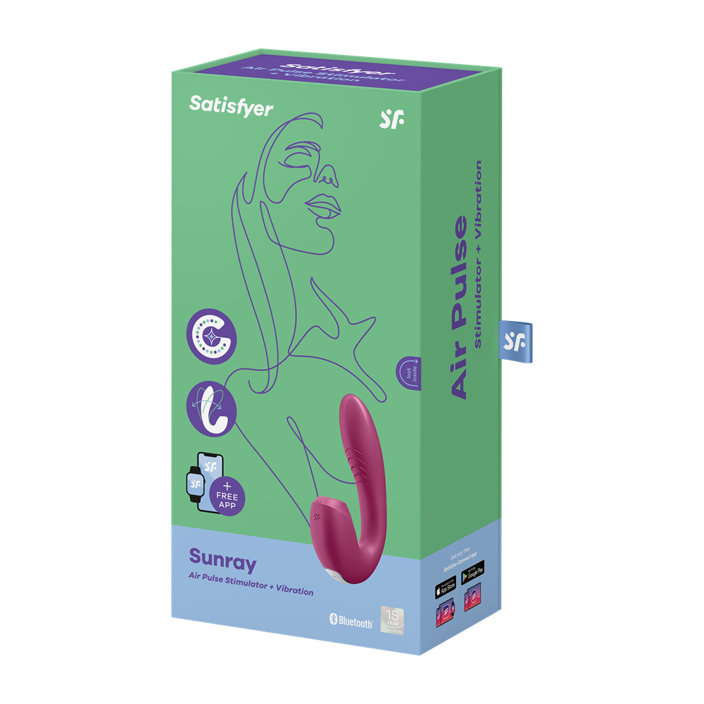 Satisfyer Sunray, Vibrador Rabbit de Dupla Estimulação com Air Pulse e App - Imagem 3