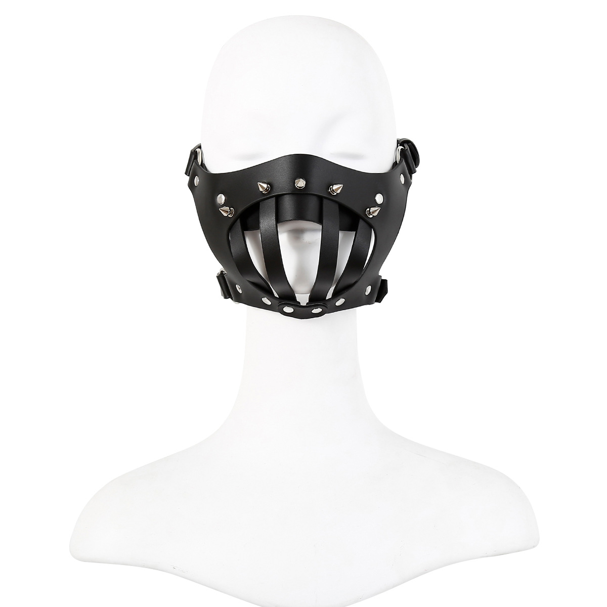Máscara de Couro BDSM para Role Play, Modelos Hannibal, Pet Play e Pony Play, Capuz Fetiche Ajustável - Imagem 2