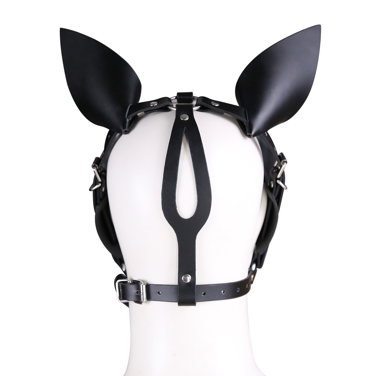 Máscara de Couro BDSM para Role Play, Modelos Hannibal, Pet Play e Pony Play, Capuz Fetiche Ajustável - Imagem 6