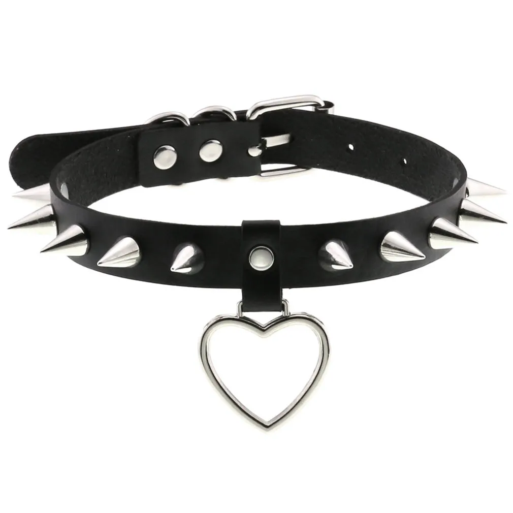Choker Gótico de Couro PU com Pingente - Coleira Punk Ajustável - Imagem 4