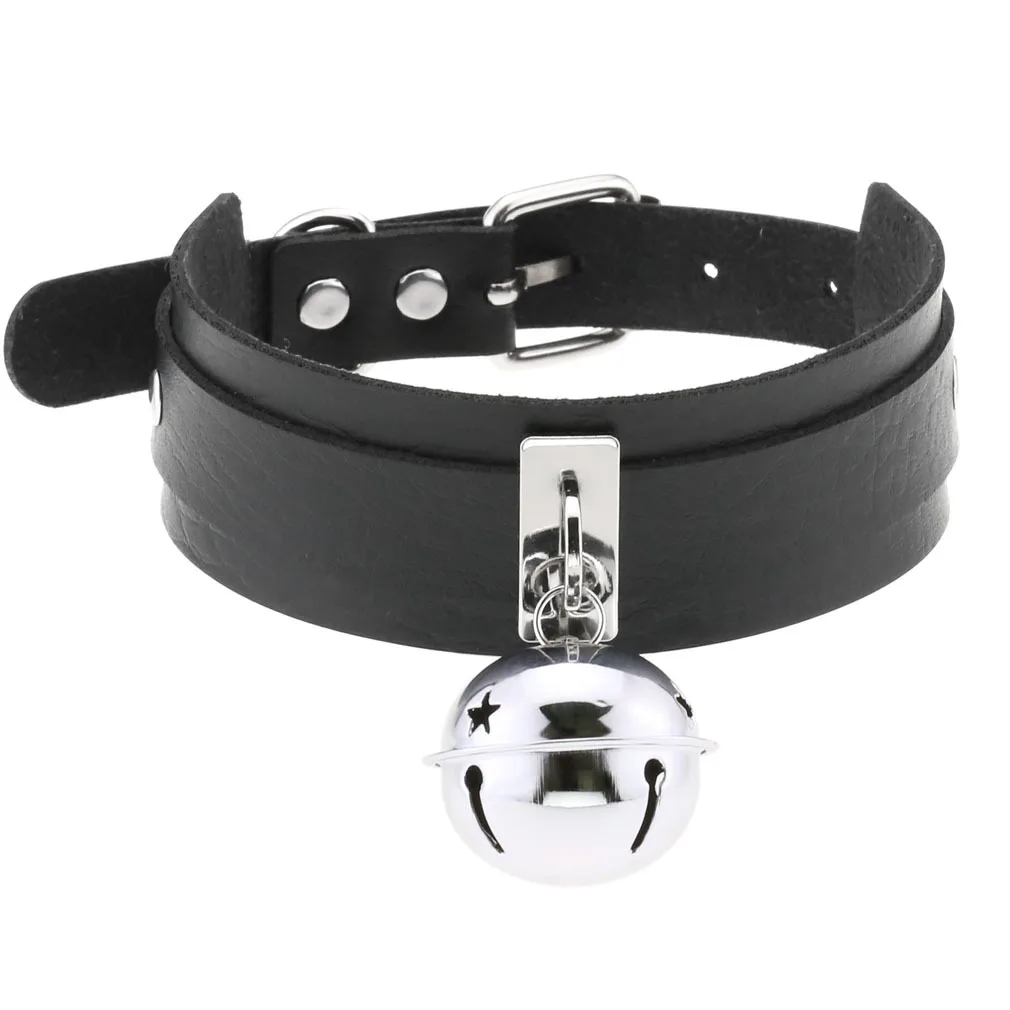 Choker Gótico de Couro PU com Pingente - Coleira Punk Ajustável - Imagem 2