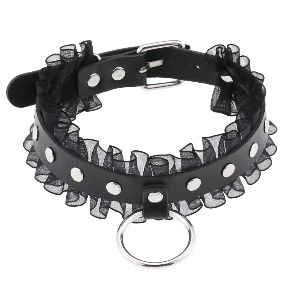Choker Gótico de Couro PU com Pingente - Coleira Punk Ajustável - Imagem 5
