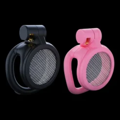 Cinto de castidade masculino micro com tela respirável nas cores preto e rosa