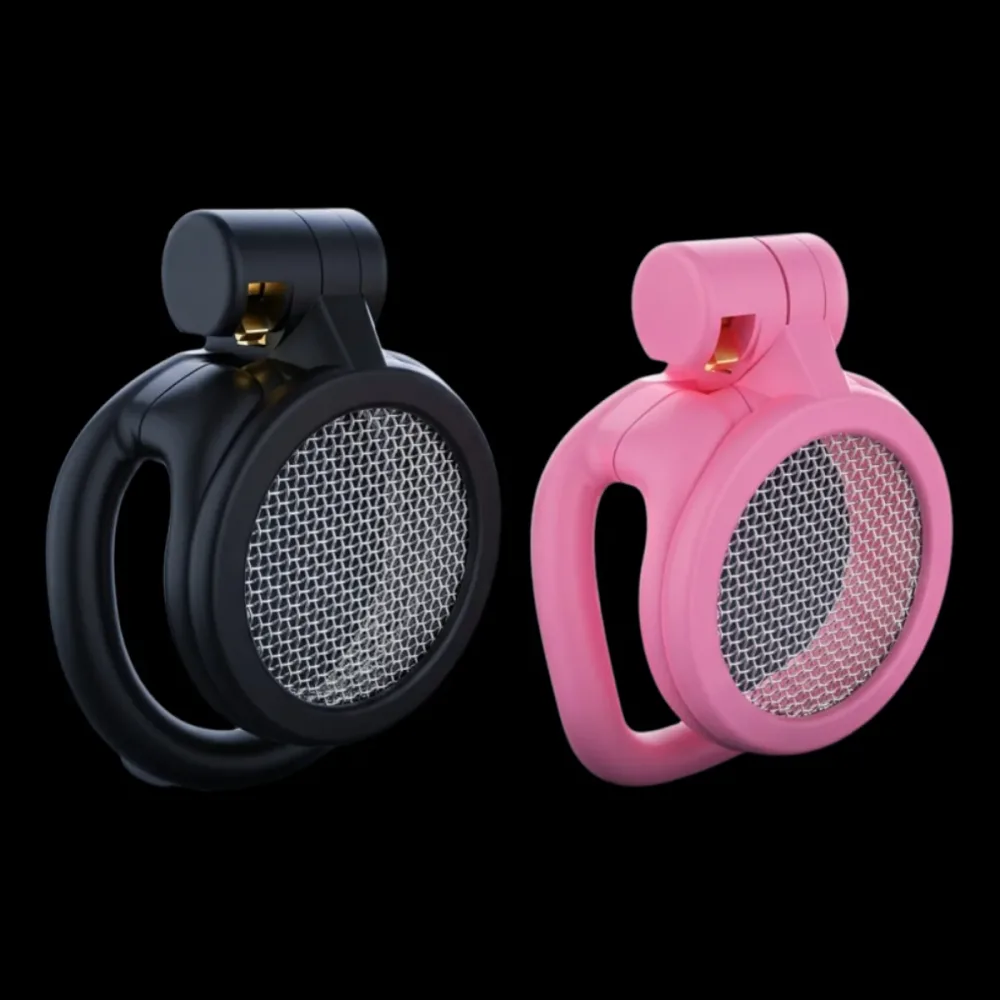 Cinto de castidade masculino micro com tela respirável nas cores preto e rosa