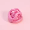Micro gaiola de castidade restritiva rosa com hastes curvas entrelaçadas