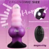 Medidas do plug anal fantasia: 18,5 cm de comprimento total, 16 cm inseríveis, 7,1 cm de diâmetro máximo e 470 gramas