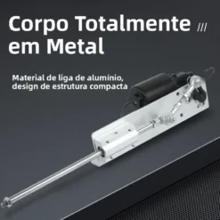 Corpo em liga de alumínio da sex machine telescópica, com motor DC e mastro cromado