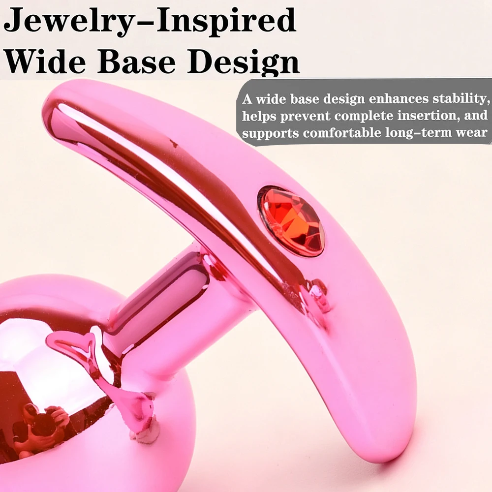 Diamond Throne Plug Anal Cromado Base Joia 4 Tamanhos - Imagem 5