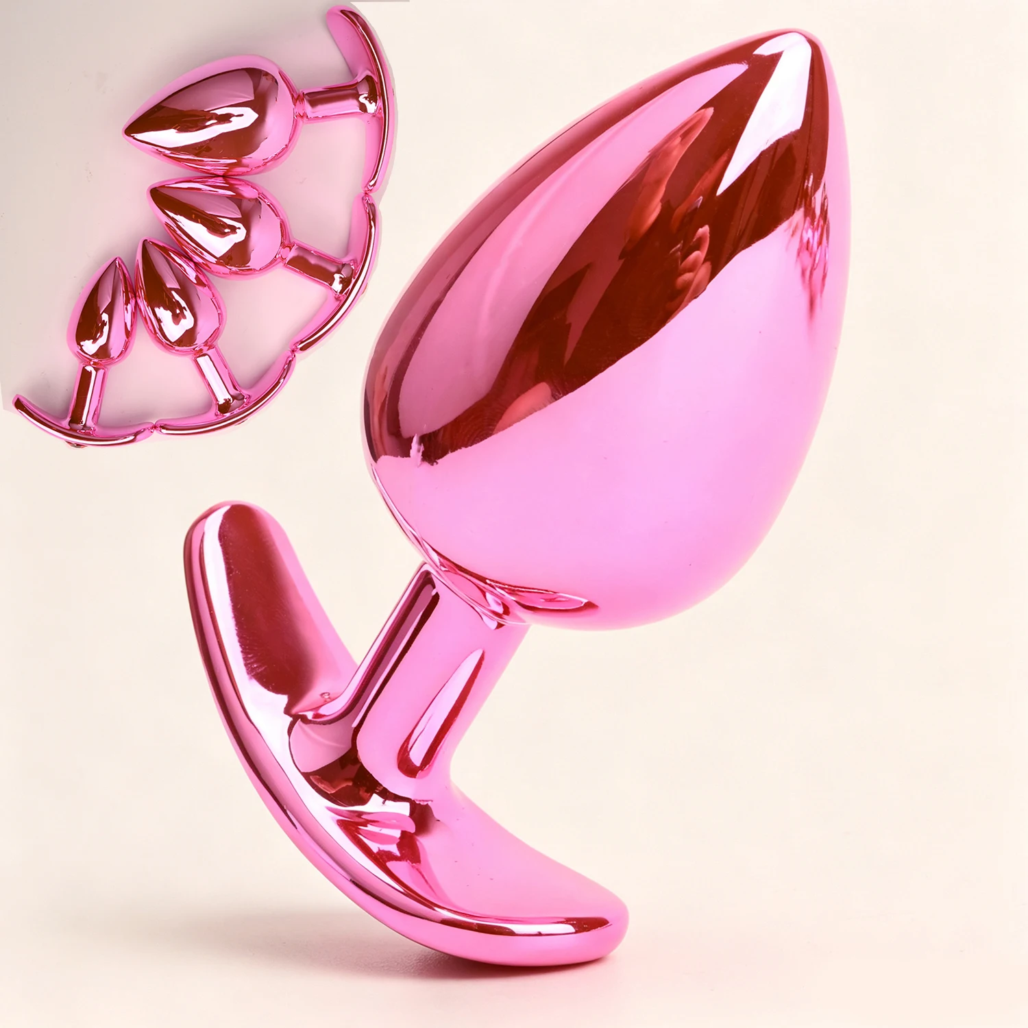 Diamond Throne Plug Anal Cromado Base Joia 4 Tamanhos