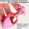 Diamond Throne Plug Anal Cromado Base Joia 4 Tamanhos - Imagem 2