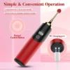 Botao unico de controle e porta de carregamento magnetica do vibrador de precisao