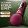 Cetro Wand vibrador massageador destacando os 64 modos de vibração e o silicone macio