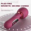 Pino de carga magnética sem tampa do Cetro Wand vibrador massageador