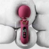 Medidas do Cetro Wand vibrador massageador: 19,3 cm de comprimento e 6,1 cm de cabeça