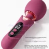 Visor LCD e botões de intensidade do Cetro Wand vibrador massageador