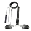 Coleira Thrall kit de bondage com algemas e guia com corrente