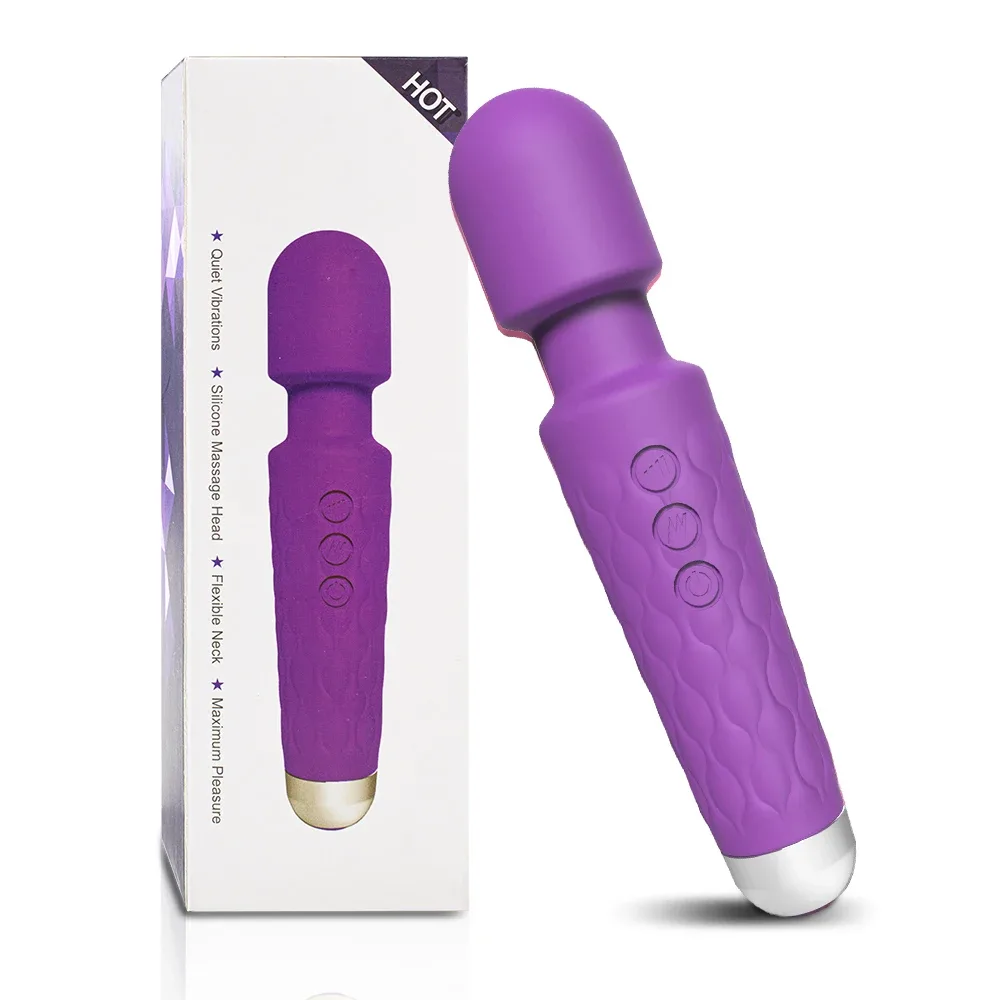 Wand vibrador Prime roxo, silicone à prova d'água
