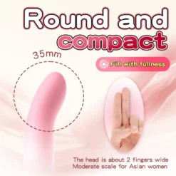 Cabeça compacta e arredondada do dildo Vênus