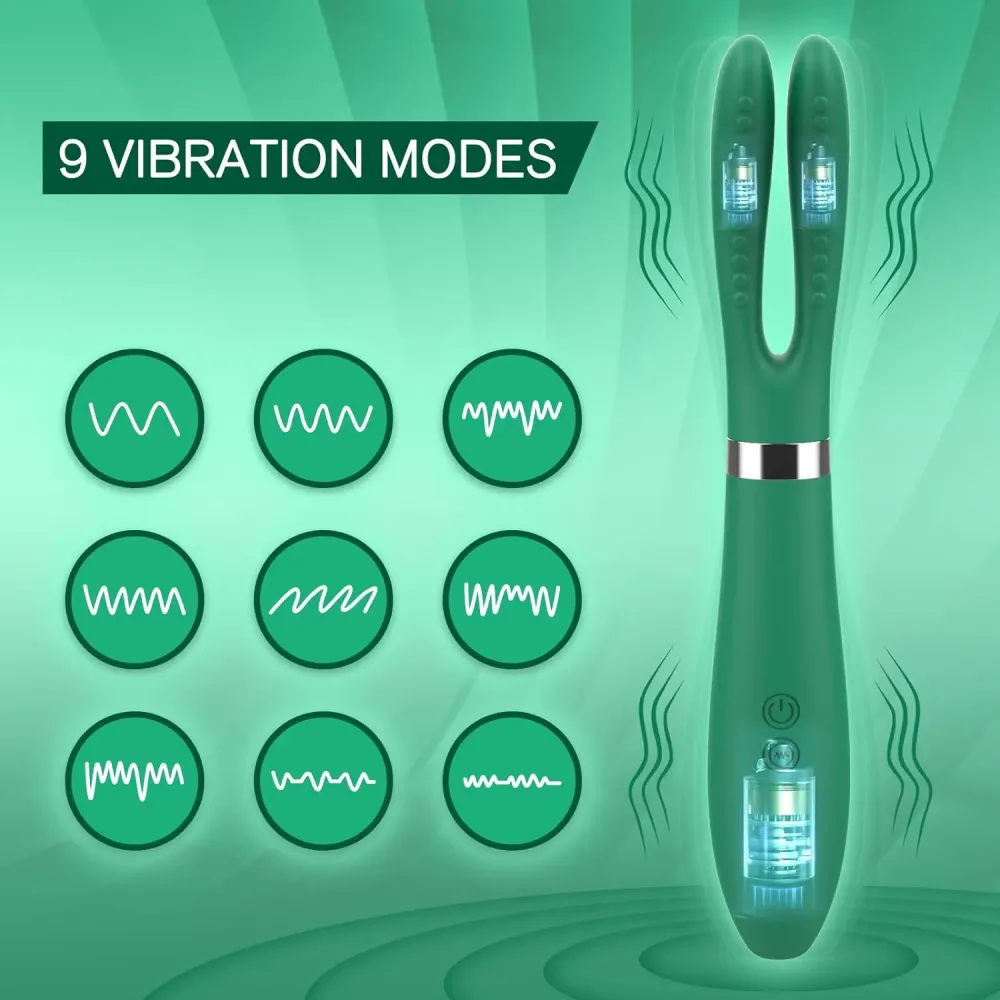 Diagrama dos 9 modos de vibracao e dos tres motores do vibrador ponto g flexivel