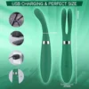 Medidas do vibrador ponto g flexivel 180 mm de comprimento 27 mm de largura e 17 mm de espessura