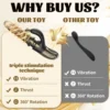 Comparativo mostrando rotação e thrust do vibrador Vórtice contra vibrador comum
