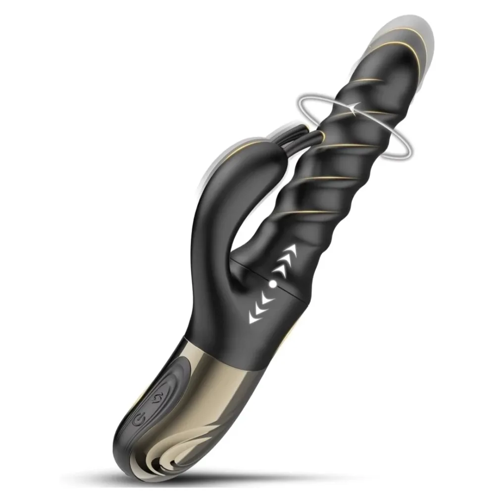 Vibrador Vórtice rabbit com rotação 360 graus e thrust