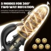 5 modos de rotação 360 graus combinada com thrust do vibrador Vórtice