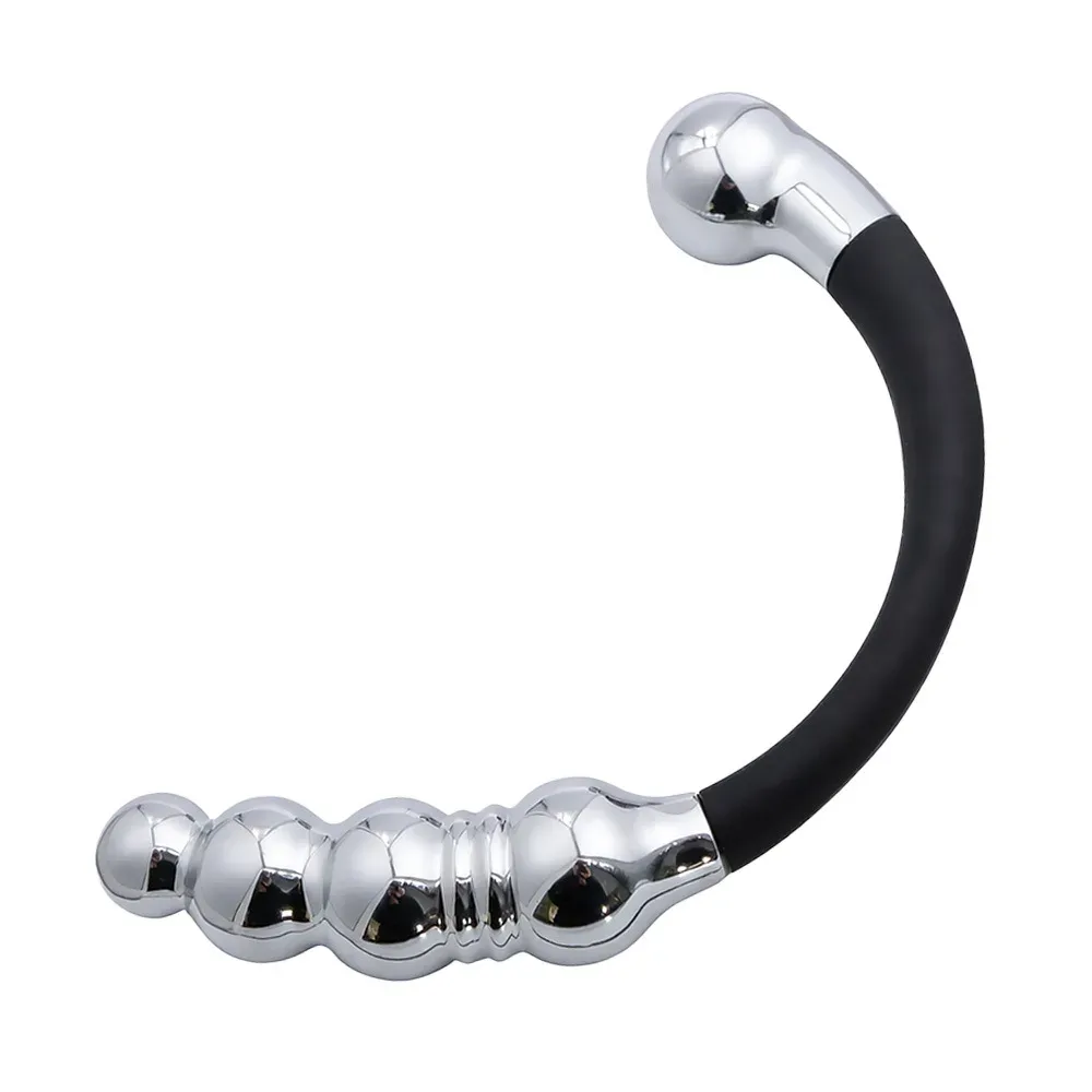 Curvatura do wand de aço inox com haste central revestida em silicone preto