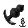 Ponta cônica e dois bulbos do plug anal Discipline Pearls