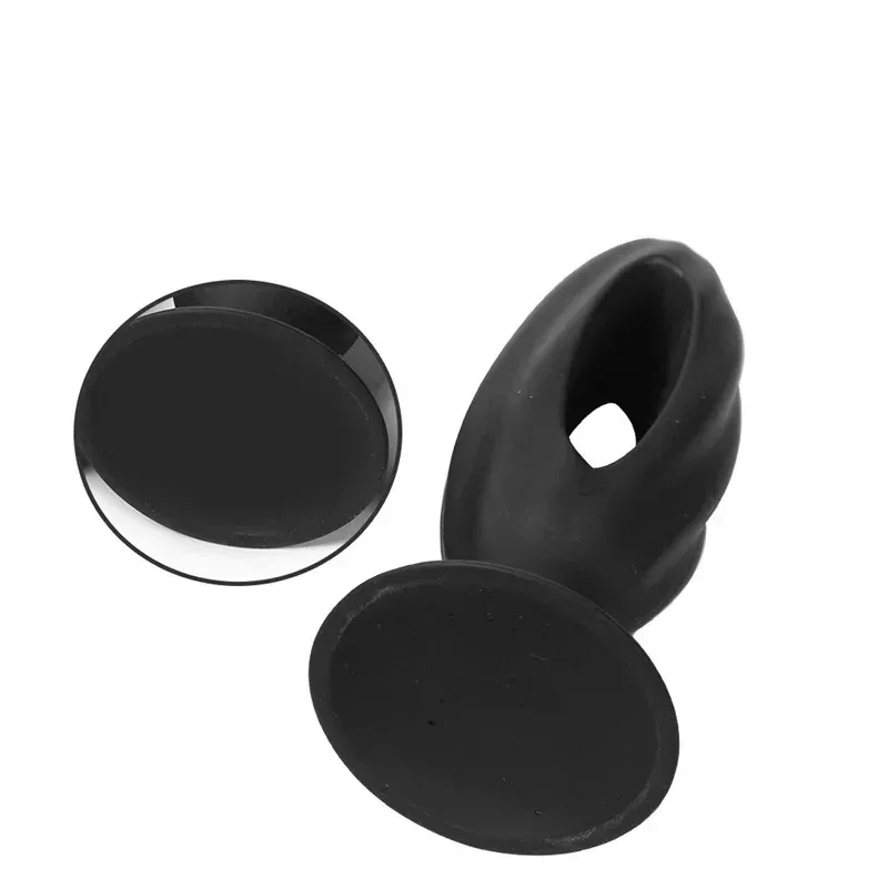 Base com ventosa do plug anal oco Keyhole