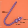 Anal hook bondage: medidas do gancho anal 240 mm e bolinhas de 19, 31 e 34 mm
