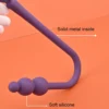 Anal hook bondage: núcleo de metal maciço revestido de silicone macio